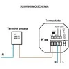 Thermostat SPRING TR8000-1WB (for underfloor heating) (juodas) with WIFI