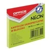 Office Products Lip.lapeliai 76x76/100 OFFp, neon žali