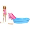 Mattel BARBIE lėlės ir baseino pramogų rinkinys (HRJ74)
