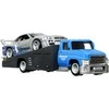 Mattel HOT WHEELS automodeliukų rinkinys – vilkikas ir lenktyninis automobilis (FLF56)