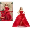 Mattel BARBIE HOLIDAY kolekcinė lėlė raudona suknele (JJX65)
