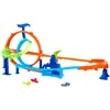 Mattel HOT WHEELS STUNT TRACKS rinkinys – Dvigubos kilpos iššūkis (JHK73)