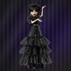 Žaislinė lelė Mattel „Monster High X Wednesday“ Trečiadienė su juoda suknele, 27 cm