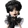 Žaislinė lelė Mattel „Monster High X Wednesday“ Trečiadienė su juoda suknele, 27 cm