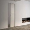 Paslėptų stumdomų durų be apvadų sistemos komplektas OPEN BOX FIT gipso sienai 2100x700x100 (gipso profilis 75mm pločio)