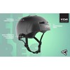 KASK TSG SKATE/BMX INJECTED JUODA S/M 54-56CM Paspirtukas Riedlentė BMX