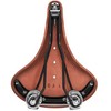 Dviračio balnas Brooks B 67 S tamsiai rudas 205x85mm