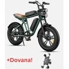 Dviratis 20" elektrinis Engwe M20 dviguba baterija žalias