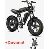 Dviratis 20" elektrinis Engwe M20 dviguba baterija juodas