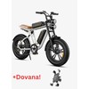 Dviratis 20" elektrinis Engwe M20 dviguba baterija baltas