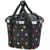 Kita Krepšys ant vairo Bikebasket juodas su spalvotais taškais 350x280x260 mm 15L