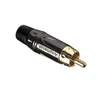 Amphenol ACPL-CBK RCA jungtis juodas chromas