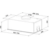 Gartraukis ELEYUS HOOD SLA L 16 200 52 WH Pastatytas po Baltas 52 cm 649 m3/h A klasė