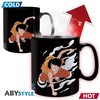 ABYstyle ONE PIECE Puodelis - Luffy &amp; Ace | Reaguojantis į karštį 460 ml