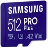 Atminties kortelė Samsung PRO Plus microSD 512 GB (2021), Mėlynos spalvos