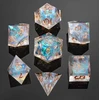 Captured Magic Sharp Edge RPG Resin Dice Set - Opal