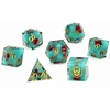 Captured Magic Sharp Edge RPG Resin Dice Set - Meadow Magic