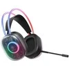 DH230 pusiau permatomos žaidimų ausinės DELTACO GAMING, RGB apšvietimas ant galvos juostos ir ausų kaušelių / GAM-186 / 4222394