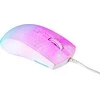 Pusiau permatoma DELTACO GAMING pelė, RGB, itin lengva, balta / GAM-144-W