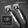 Diablo Chairs Diablo dvigubas monitoriaus laikiklis 49 colių ekranams | Pilka-juoda RGB X-Arm Dual