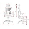Ergonominė kėdė Diablo V-Basic Normal Ergonomic Chair, Baltos spalvos