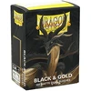 Dragon Shield Sleeves - Matte Standard size - Juodas & Gold (100 Sleeves)