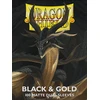 Dragon Shield Sleeves - Matte Standard size - Juodas & Gold (100 Sleeves)