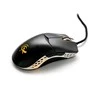 Ducky Feather Black &amp; White pelė žaidimams su Omron Switch