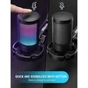 FIFINE A6V kardioidinis laidinis mikrofonas (juodas) su RGB | USB