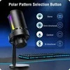Fifine Technology FIFINE Ampligame A8Plus laidinis mikrofonas su RGB apšvietimu | USB
