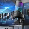 FIFINE Ampligame A9S laidinis mikrofonas su RGB apšvietimu | USB