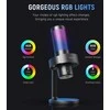 FIFINE Ampligame A9S laidinis mikrofonas su RGB apšvietimu | USB