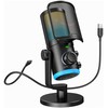 FIFINE AmpliGame AM6 laidinis mikrofonas su RGB apšvietimu USB