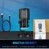 FIFINE AmpliGame AM6 laidinis mikrofonas su RGB apšvietimu USB