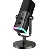 FIFINE AmpliGame AM8 laidinis mikrofonas su RGB apšvietimu USB/XLR