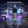 FIFINE AmpliGame AM8 laidinis mikrofonas su RGB apšvietimu USB/XLR
