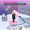 FIFINE AmpliGame AM8P laidinis mikrofonas su RGB apšvietimu USB/XLR