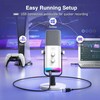 FIFINE AmpliGame AM8W laidinis mikrofonas su RGB apšvietimu USB/XLR