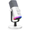 FIFINE AmpliGame AM8W laidinis mikrofonas su RGB apšvietimu USB/XLR