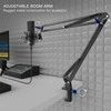 FIFINE K780A juodas kondensatorinis mikrofonas su laidu + laikiklis | USB