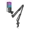 FIFINE T669 PRO2 laidinis mikrofonas su RGB apšvietimu ir stovu | USB