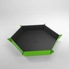 Gamegenic - Magnetic Dice Tray Hexagonal Juodas/Žalias