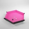 Gamegenic - Magnetic Dice Tray Hexagonal Juodas/Rožinė