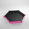 Gamegenic - Magnetic Dice Tray Hexagonal Juodas/Rožinė