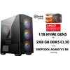 GameRoom Stacionarus kompiuteris | RYZEN 5 7600, DDR5 16GB 6000MHz, NVME M.2 SSD 1TB, RX 9060 XT 16GB
