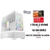 GameRoom Stacionarus kompiuteris | RYZEN 5 9600X, DDR5 16GB 6000MHz, NVME M.2 SSD 1TB, RX 9060 XT 16GB