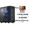 GameRoom Stacionarus kompiuteris | RYZEN 5 9600X, DDR5 32GB 6000MHz, NVME M.2 SSD 2TB, RX 9070