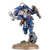 „Games Workshop Warhammer 40,000“ – Kosmoso jūrų pėstininkai: kapitonas su šuolio kuprine ir relikvijų skydu