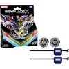 Hasbro Beyblade X | Marvel Collab Miles Morales 1-60GN vs Žalias Goblin 9-80HT