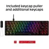 Mechaninė žaidimų klaviatūra HyperX Alloy Origins 65, US išdėstymas, HX Aqua Red Switch